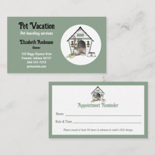 Pet Boarding Business Card