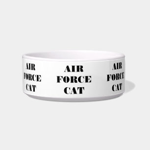 Pet Bowl Air Force Cat