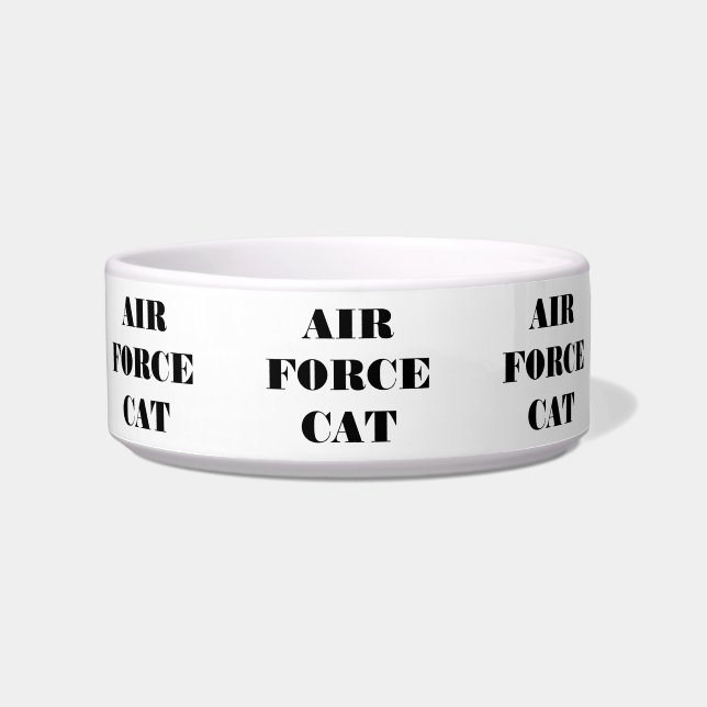 Pet Bowl Air Force Cat (Front)