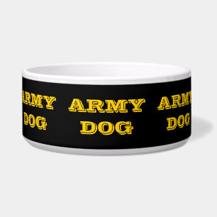 Pet Bowl Army Dog