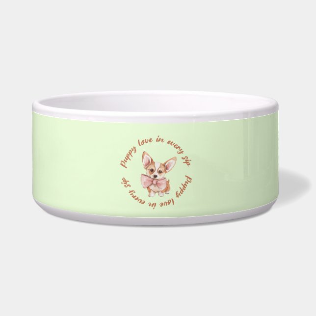 pet bowl | Cute Dog Lover  (Front)