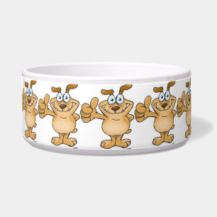 Pet Bowl/Dog Giving thumbs up