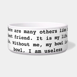 Pet Bowl - ' Full Metal Jacket ' Inspired