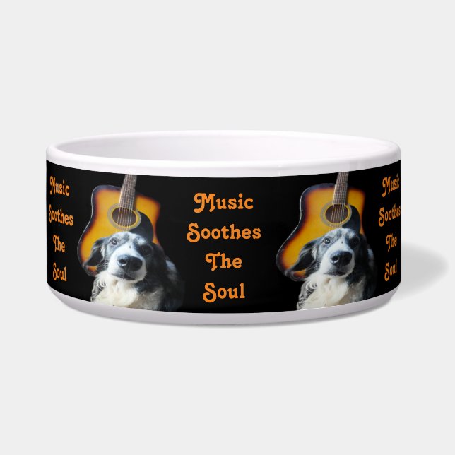 Pet Bowl Guitar Dog (Front)