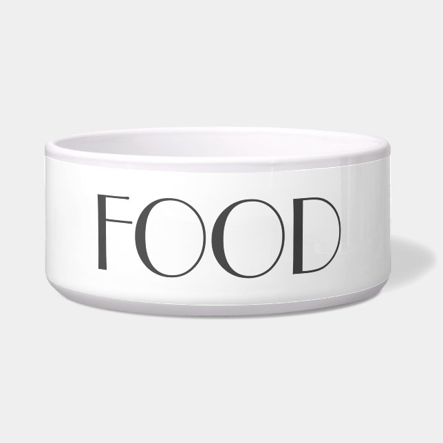 Pet Bowl Modern Cute Food Water Modern (Front)