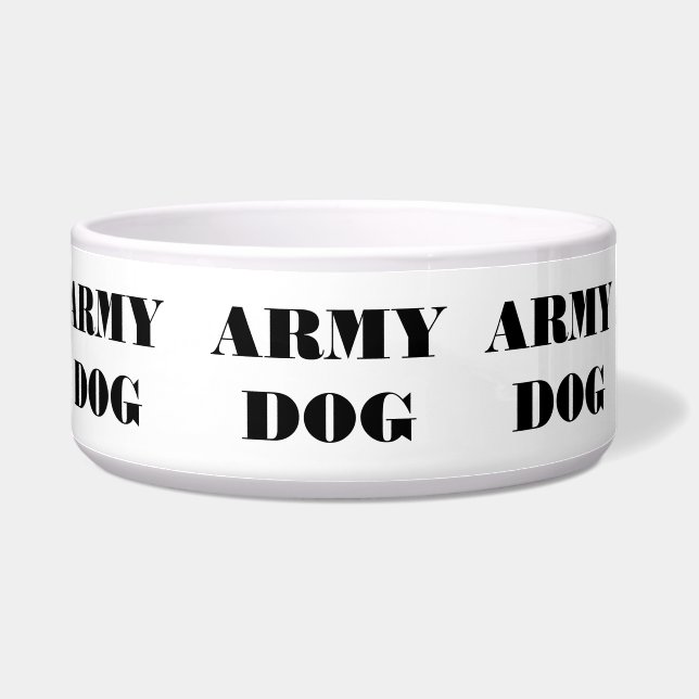 Pet Bowl Navy Dog (Left)
