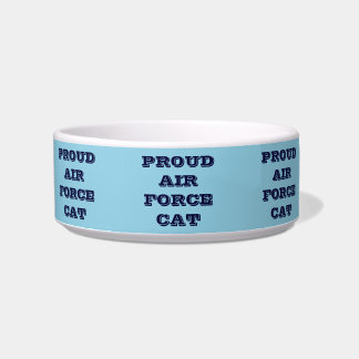 Pet Bowl Proud Air Force Cat