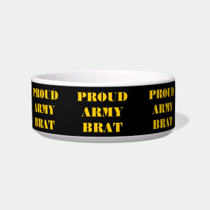 Pet Bowl Proud Army Brat