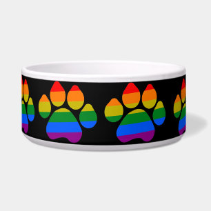 Pet Bowl Rainbow Paws