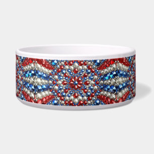 Pet Bowl with Netherlands Colours Abstract Design