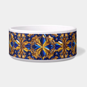 Pet Bowl with Sweden Colours Abstract Design