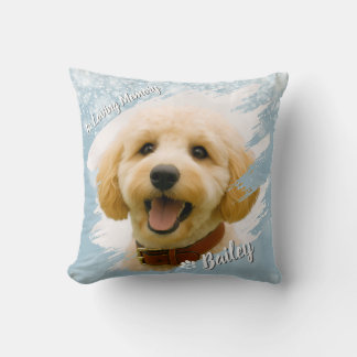 Pet Brush Stroke Custom Photo Memorial Keepsake Cushion