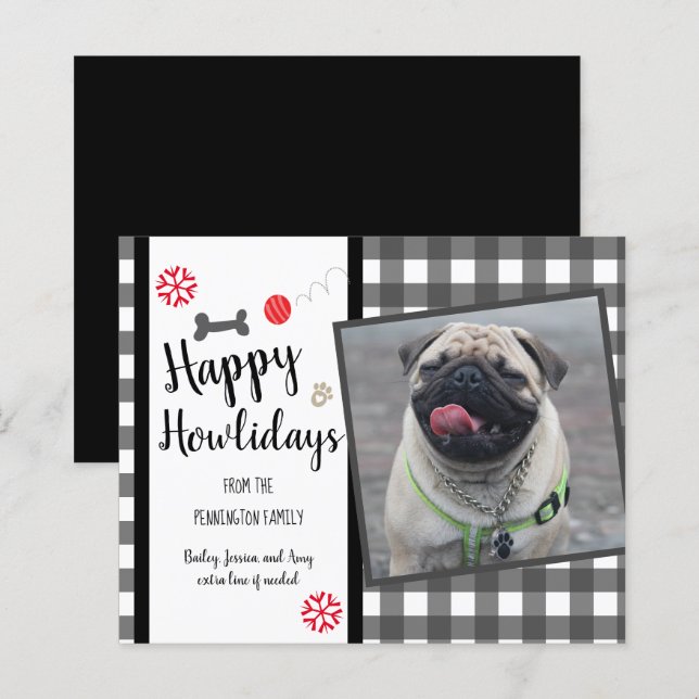 Pet Budget Christmas Card (Front/Back)