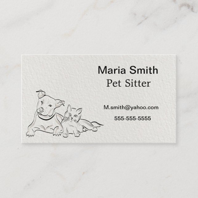 Pet Business card. Card (Front)