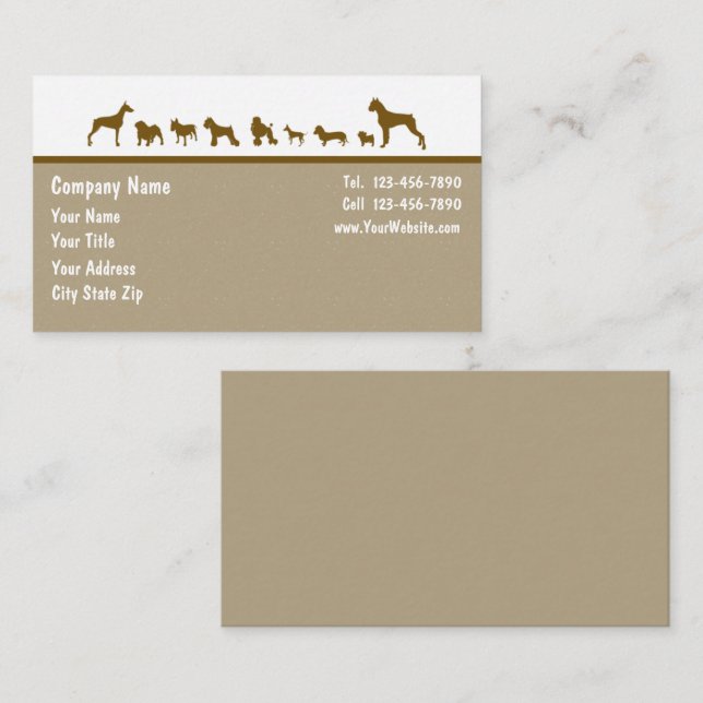 Pet Business Cards (Front/Back)