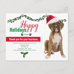 Pet Business Christmas Postcards - Dog Photo