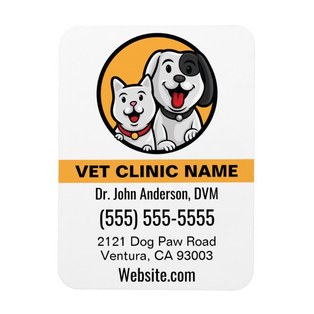 Pet Business Magnet (Vertical)