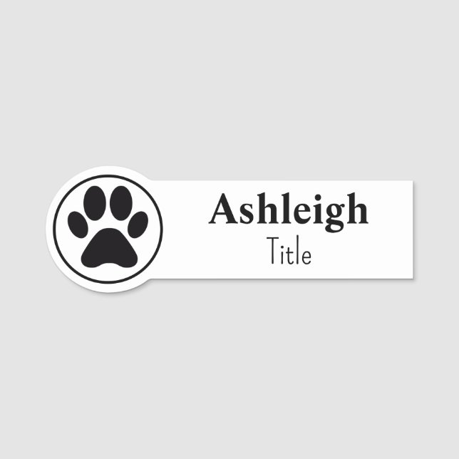 Pet Business Name Tag (Front)