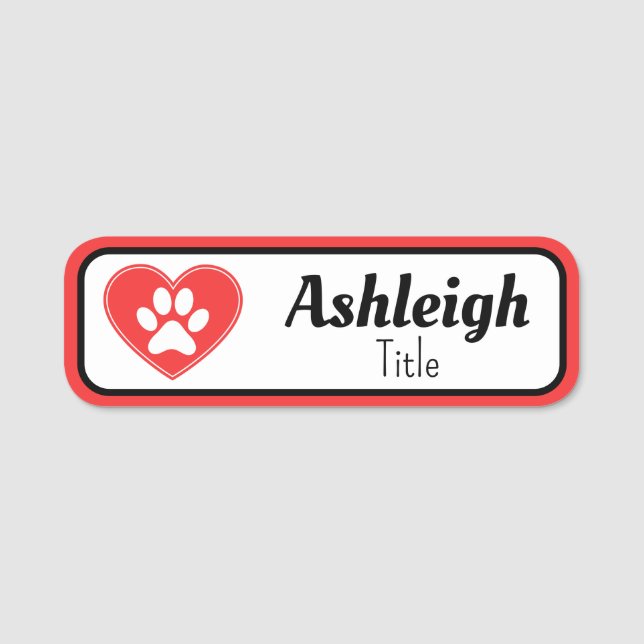 Pet Business Name Tag (Front)