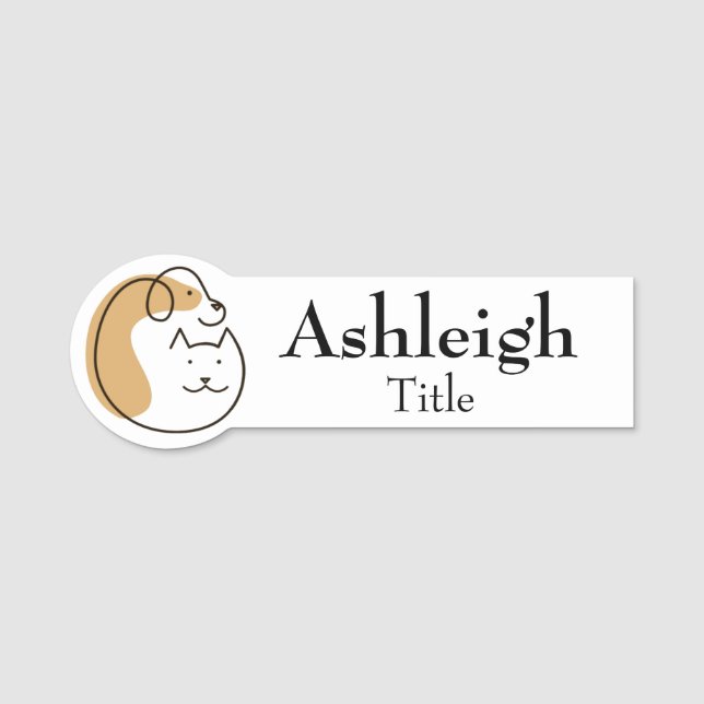 Pet Business Name Tag (Front)