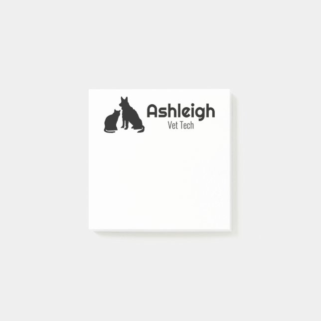 Pet Business Personalised Post-it Notes (Front)
