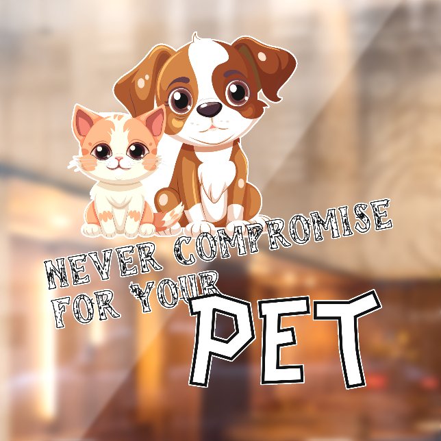 Pet Business Promotional Quote Window Cling (Sheet 2)