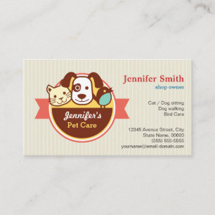 Pet Care Appointment Card