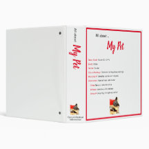 Pet Care Binder