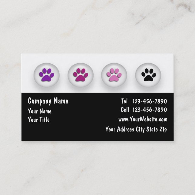 Pet Care Business Card (Front)