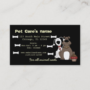 Pet Care Business Card