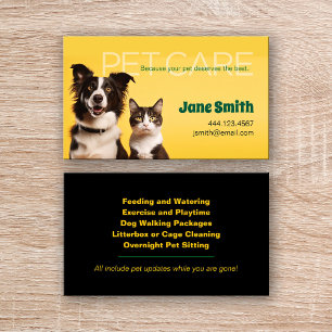 Pet Care Business Card