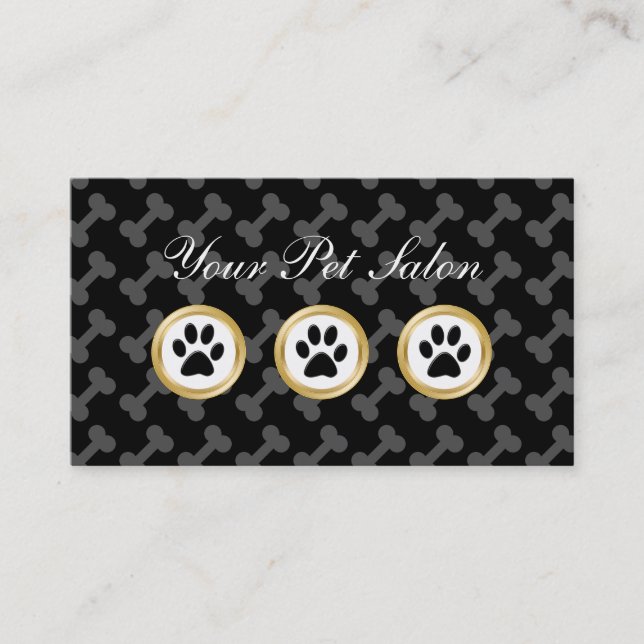 Pet Care Business Cards (Front)