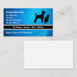 Pet Care Business Cards