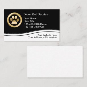 Pet Care Business Cards