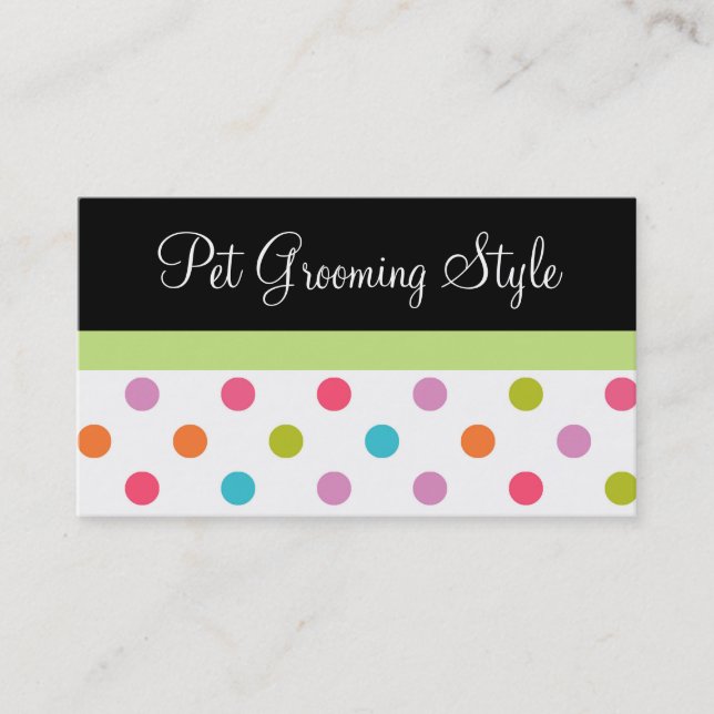 Pet Care Business Cards (Front)