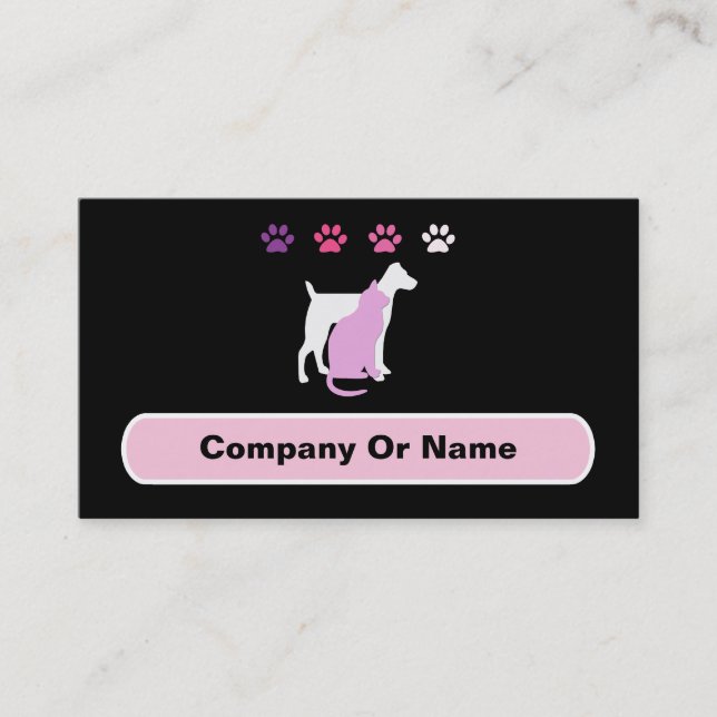 Pet Care Business Cards (Front)