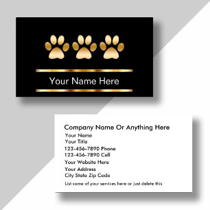 Pet Care Business Cards