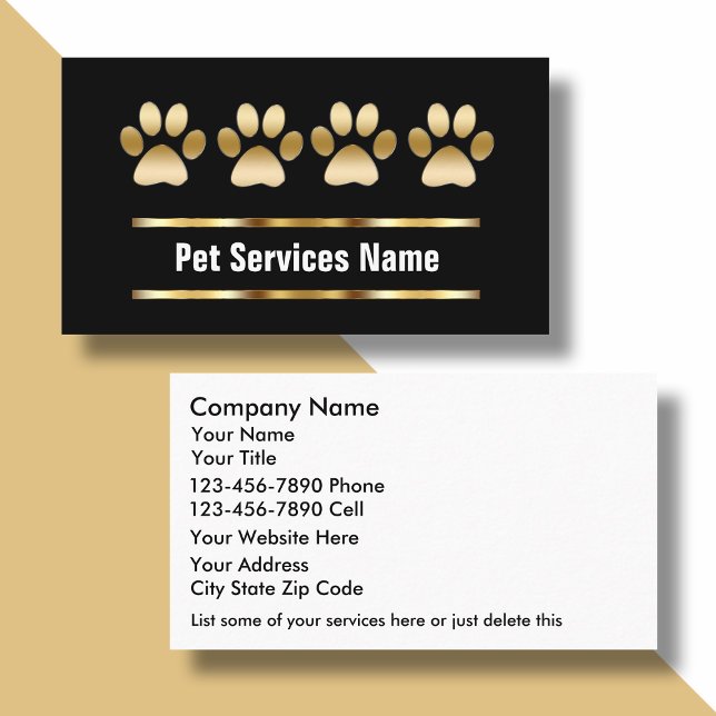 Pet Care Business Cards (Creator Uploaded)
