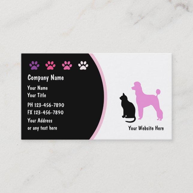 Pet Care Business Cards New (Front)
