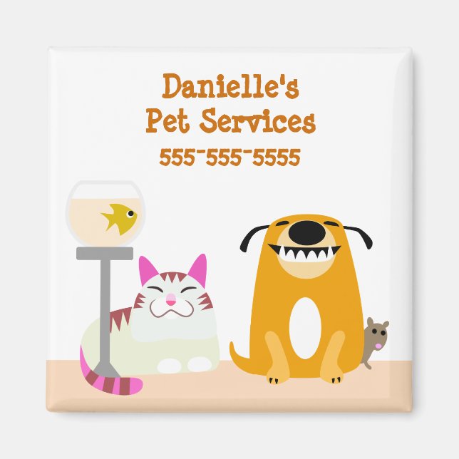 Pet Care Business Magnet (Front)