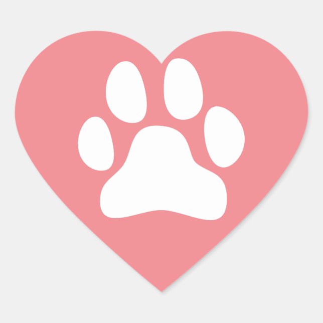 Pet Care Cute Paw Pet Sitting Pet Sitter Heart Sticker (Front)