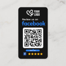 Pet Care Facebook Review Request Business Card