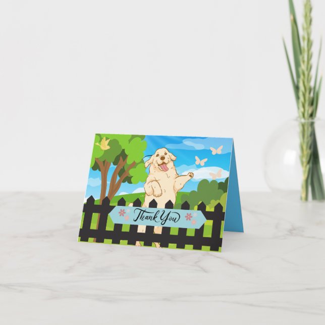 Pet Care Folded Thank You Card (Front)