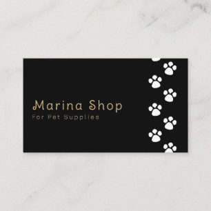 Pet Care Food Supplies Shop QR CODE Business Card