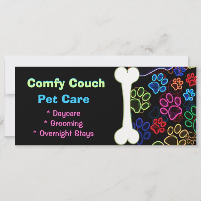 Pet Care Paw Prints Store Flyer (Front)