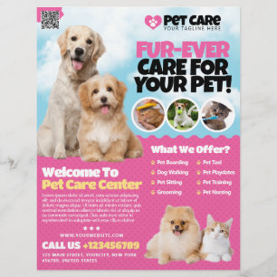 Pet Care / Pet Hotel Flyer