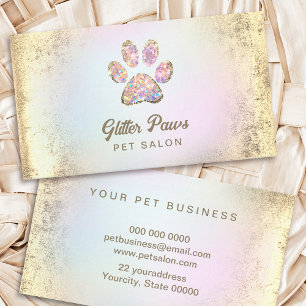 pet care pet salon business card