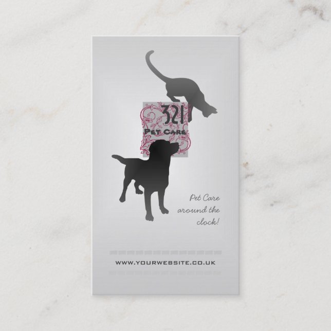 Pet Care/Pet Sitter Business Card (Front)