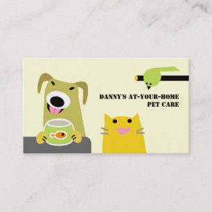 Pet Care Professional Business Card