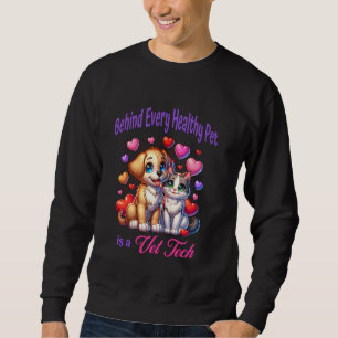 Pet Care Professional Vet Tech Veterinary Career Sweatshirt